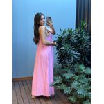 VESTIDO MILENA LONGO ROSA