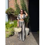 CONJUNTO ANAIH CROCHÊ CREME / PRETO