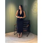 VESTIDO ELEONORA MIDI PRETO