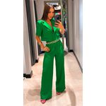 CONJUNTO CROPPED ALFAIATARIA VERDE 
