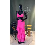 VESTIDO THALIA BABADO PINK