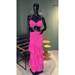 VESTIDO THALIA BABADO PINK