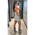 CORSELET TULE LUREX BRANCO