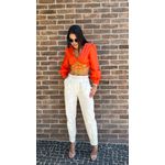 CROPPED FLOR LARANJA