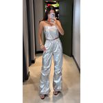 CONJUNTO JOGGER METALIZADO PRATA