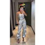 CONJUNTO JOGGER METALIZADO PRATA