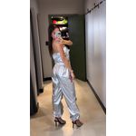 CONJUNTO JOGGER METALIZADO PRATA