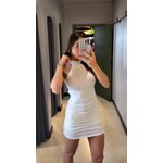 VESTIDO GOLA STRASS BRANCO
