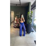 SAÍDA CALÇA CROCHÊ AZUL BIC