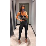 CROPPED GLOW STRASS PRETO 