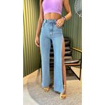 CALÇA JEANS MAXI FENDA 