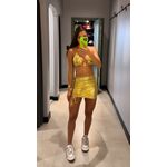 CONJUNTO TOP METALIZADO DOURADO