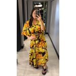 VESTIDO LISBOA PRETO COM ESTAMPA