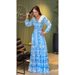 VESTIDO MEDELIN AZUL BRANCO