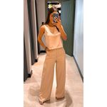 CONJUNTO ALFAIATARIA CALÇA PANTALONA NUDE