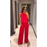 CONJUNTO ALFAIATARIA CALÇA PANTALONA PINK