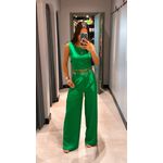 CONJUNTO ALFAIATARIA CALÇA PANTALONA VERDE 