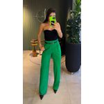CALÇA PANTALONA ALFAIATARIA VERDE 
