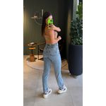 CALÇA MOM JEANS MARMORIZADA 