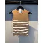 BLUSA LISTRADA TRICOT NUDE