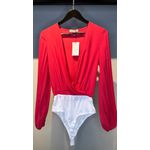BODY MANGA PLISSADA PINK