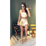 CROPPED JEANS JAQUE BEGE