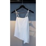 BLUSA DE ALCA ASSIMETRICA OFF WHITE