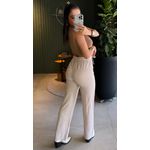 CALÇA TRICOT PANTALONA BEGE