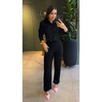 CALÇA TRICOT PANTALONA PRETO