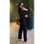 CALÇA TRICOT PANTALONA PRETO