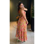 VESTIDO INDIANO VERDE COM ESTAMPA