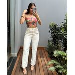 WIDE LEG JEANS RETA CRMN OFF WHITE
