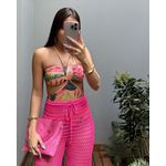 BODY MAIO RECORTES LARANJA ESTAMPADO