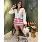 SAIA TRICOT BICOLOR ROSA