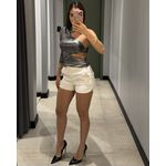 BLUSA METALIZADA NULA MANGA CHUMBO