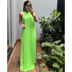VESTIDO LONGO LENITA MAÇA VERDE
