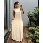 VESTIDO LONGO LENITA BEGE