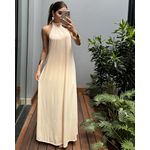 VESTIDO LONGO LENITA BEGE