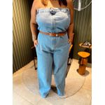 MACACÃO TOMARA QUE CAIA JEANS JEANS