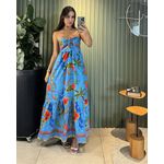 VESTIDO LONGO TALIA AZUL EST ARARA