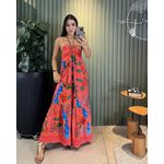 VESTIDO LONGO TALIA SALMAO EST ARARA