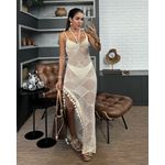 VESTIDO PARATY CREME
