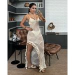 VESTIDO PARATY CREME