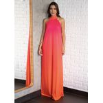 VESTIDO LONGO LENITA PINK / LARANJA