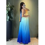 VESTIDO LONGO LENITA AMARELO / AZUL