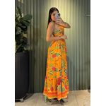 VESTIDO LONGO FIORELA LARANJA EST ARARA