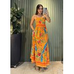 VESTIDO LONGO FIORELA LARANJA EST ARARA
