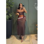 VESTIDO MUSCLE TEE MARROM