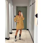 VESTIDO SEDA AREIA