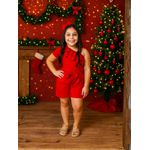 Macaquinho Babado Vermelho